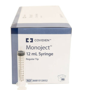 12cc Luer Slip Tip Syringe, 80 Count Box
