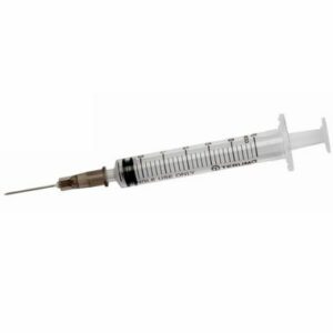 Tuberculin Syringe with Needle, 1cc Luer Slip Tip, 25 x 5/8" Needle, 1 Count