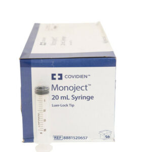 20cc Luer Lock Tip Syringe, 50 Count Box