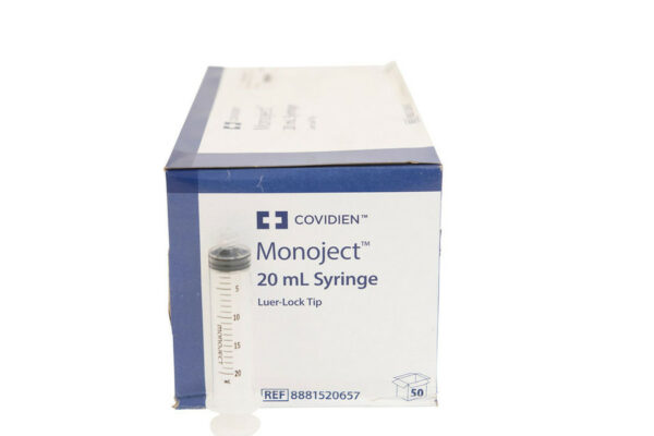 20cc Luer Lock Tip Syringe, 50 Count Box