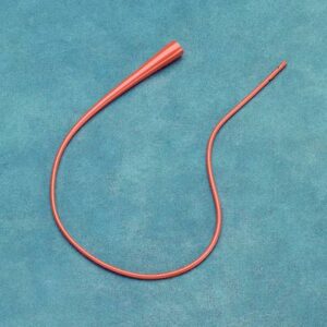 Sovereign Sterile Feeding Tube / Urethral Catheter, Red Rubber, 14fr x 16"