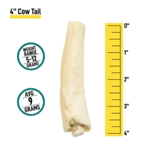 4" Cow Tail, 1 Count