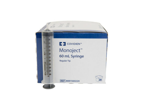 60cc Luer Slip Tip Syringe, 20 Count Box