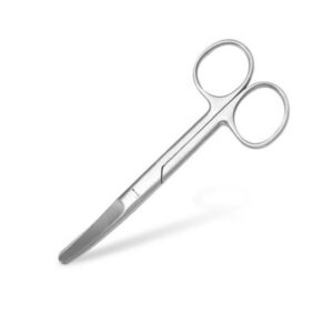 Operating Scissors, Curved, Blunt/Blunt, Economy, 5.5", Each