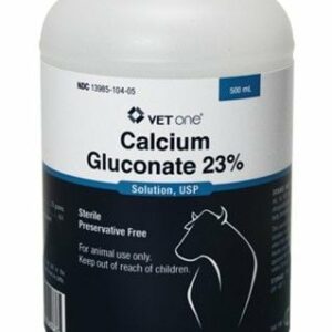 Calcium Gluconate 23% Sterile Preservative Free Solution, 500mL