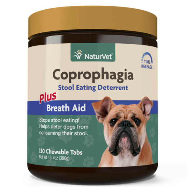 NaturVet Coprophagia Stool Eating Deterrent, 130 Tabs