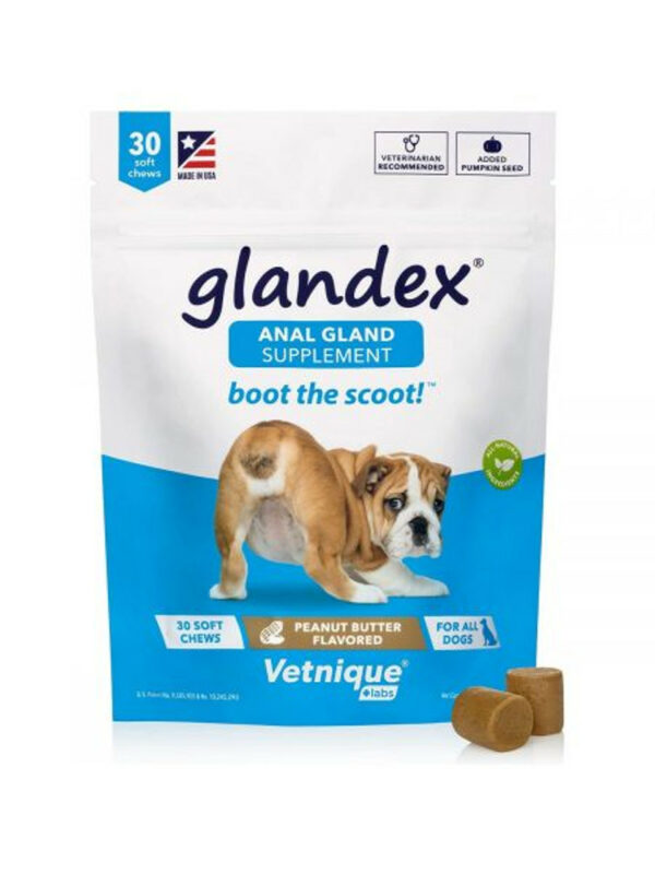 Glandex® Dog Anal Gland Supplement With Pumpkin, 30 Count