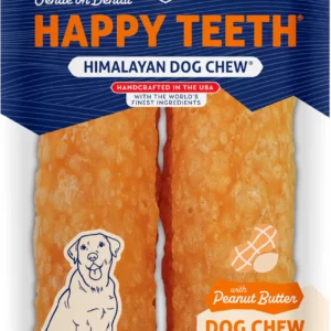 Happy Teeth Dental Chew Peanut Butter, 4 oz.