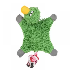 Crinkle Duck with Rope Toy