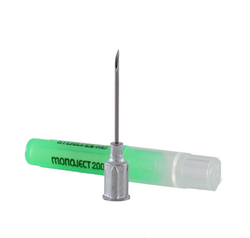 Monoject Hypodermic Veterinary Needle, Aluminum Hub, Regular Bevel, Gray, 16g x 1.0", 1 count