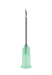 Monoject Hypodermic Veterinary Needle, Polypropylene Hub, Regular Bevel, Green, 18g x 1.0", 1 count