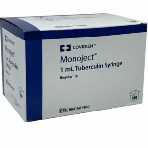 1cc Luer Slip Tip Syringe with 25 x 5/8" Needle, 100 Count Box