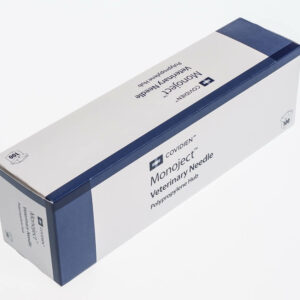 Monoject Hypodermic Veterinary Needle, Polypropylene Hub, Intermediate Bevel, Pink, 20g x 0.5", box/100