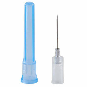 Monoject Hypodermic Veterinary Needle, Polypropylene Hub, Regular Bevel, Blue, 22g x 1.0", 1 count