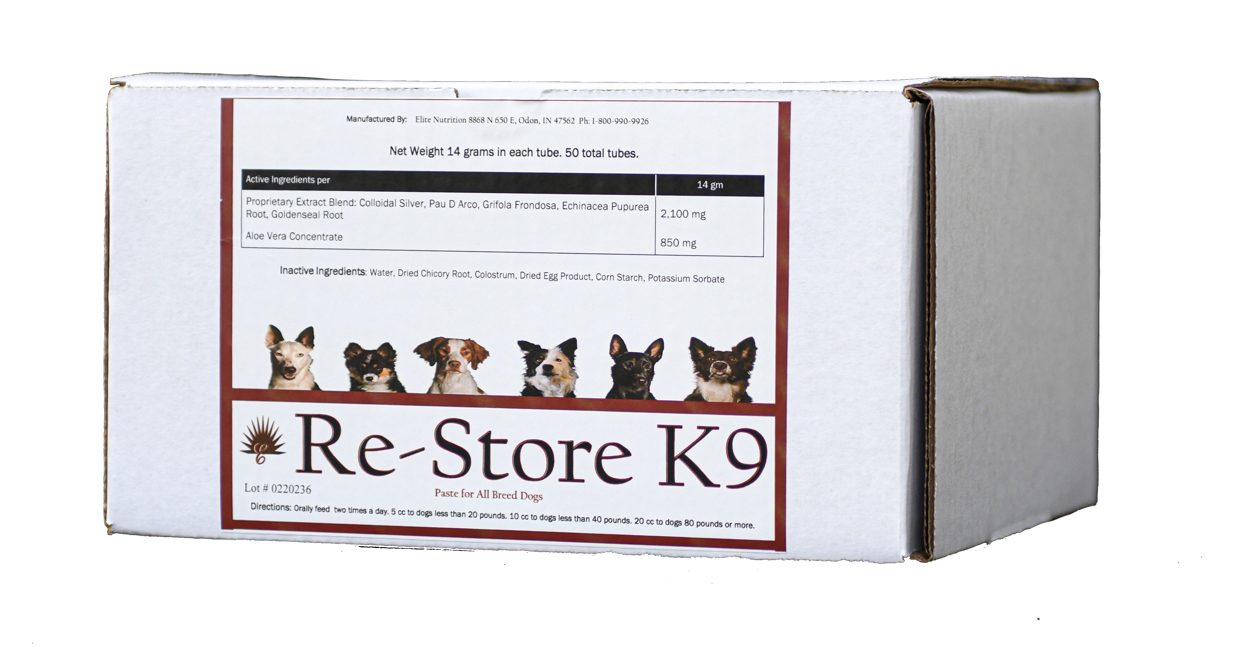 K9 Re-Store 14gm Tube, 50 Count