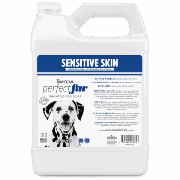 Tropiclean Perfectfur™ Sensitive Skin Shampoo for Dogs, Gallon