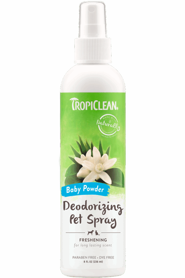 Tropiclean Baby Powder Deodorizing Spray, 8oz