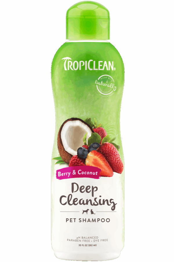 Tropiclean Deep Cleansing Berry & Coconut Shampoo, 20oz