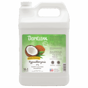 Tropiclean Gentle Coconut Hypoallergenic Puppy & Kitten Shampoo, Gallon