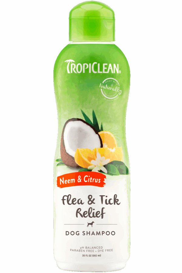 Tropiclean Neem & Citrus Flea & Tick Relief Shampoo, 20oz