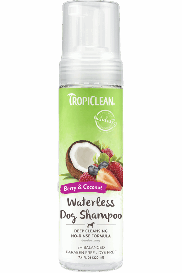 Tropiclean Waterless Deep Cleaning Shampoo, 7.4oz