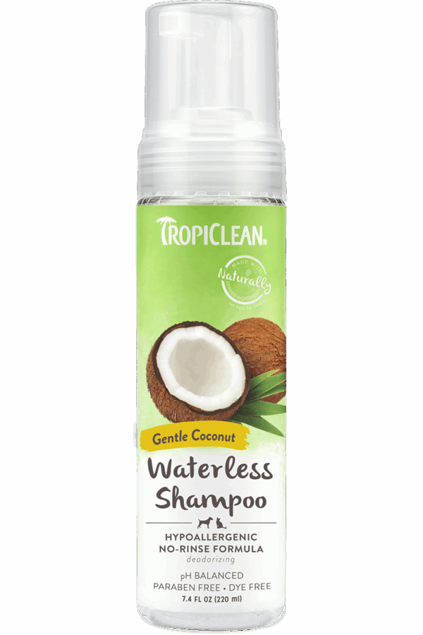 Tropiclean Hypoallergenic Waterless Shampoo, 7.4oz