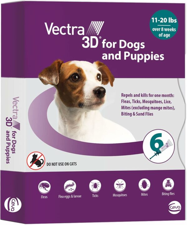Vectra 3D 11-20 Lbs, 6 Doses