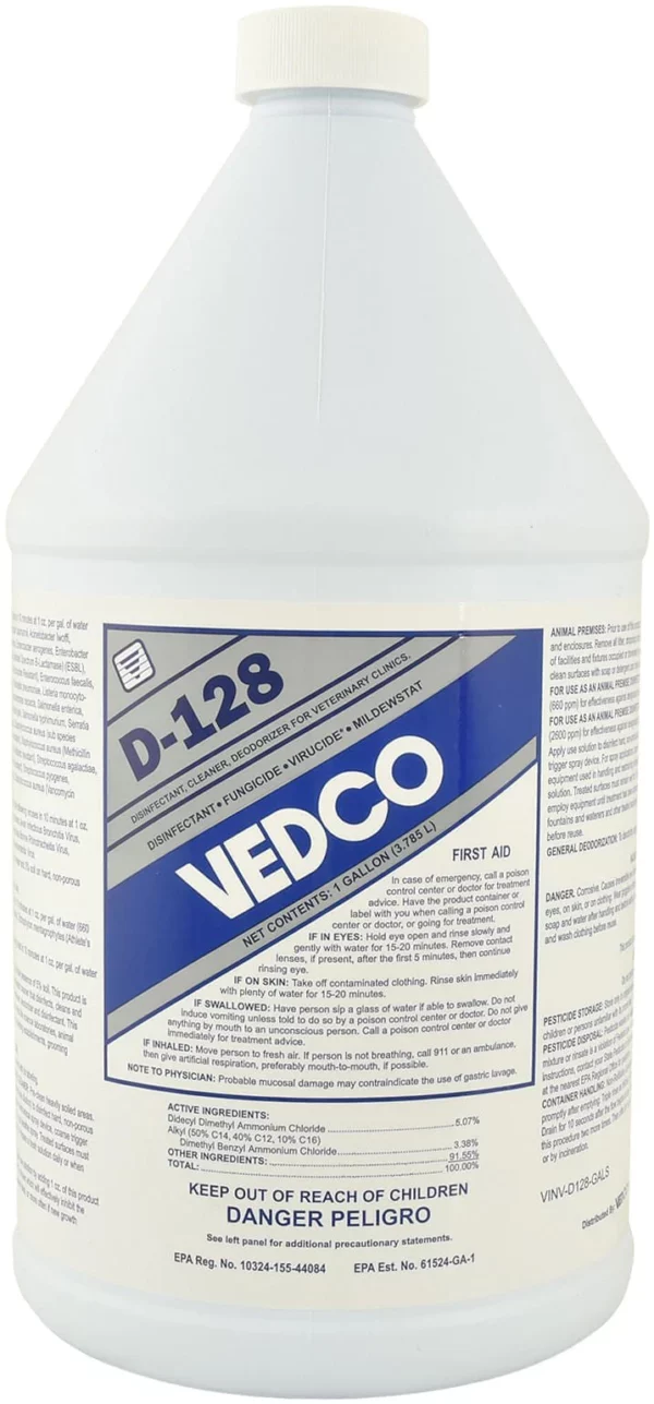 Vedco D-128 Disinfectant, Gallon