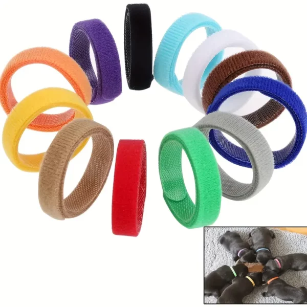 Velcro Puppy ID Collars, 12 Pack