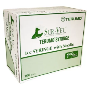 1cc Luer Slip Tip Syringe with 25x5/8" Needle, 100 count Box